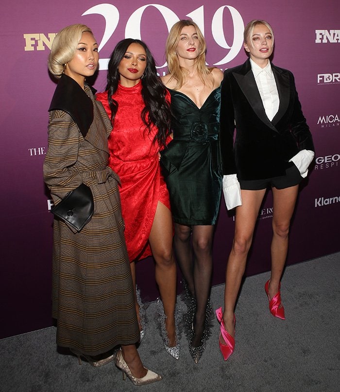 Vanessa Hong, Kat Graham, Ada Kokosar, and Caroline Vreeland at the 2019 Footwear News Achievement Awards