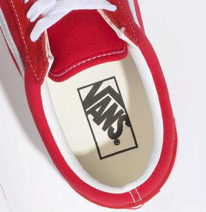 Vans trademark printed on the insole