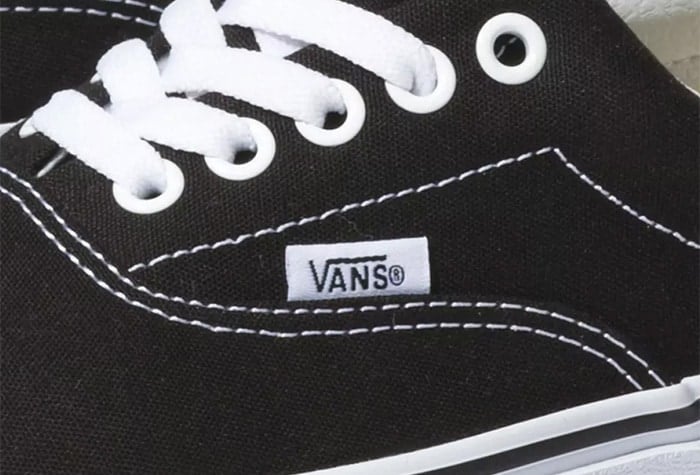 Most Vans shoes have trademark on the lateral side