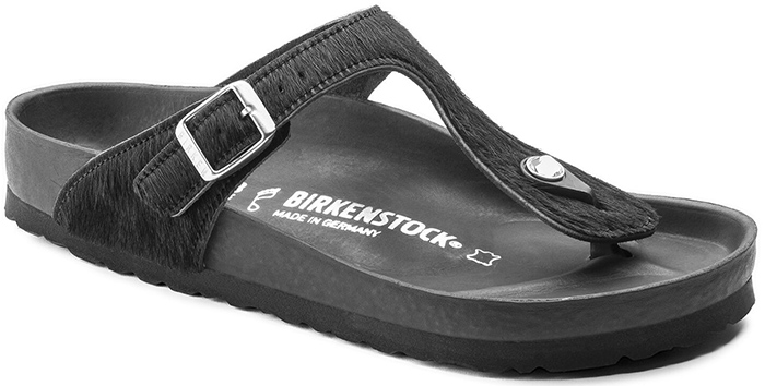 Birkenstock 'Gizeh' in black cowhide material