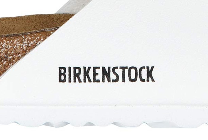 Original Birks have text logo on the inner side of each shoe