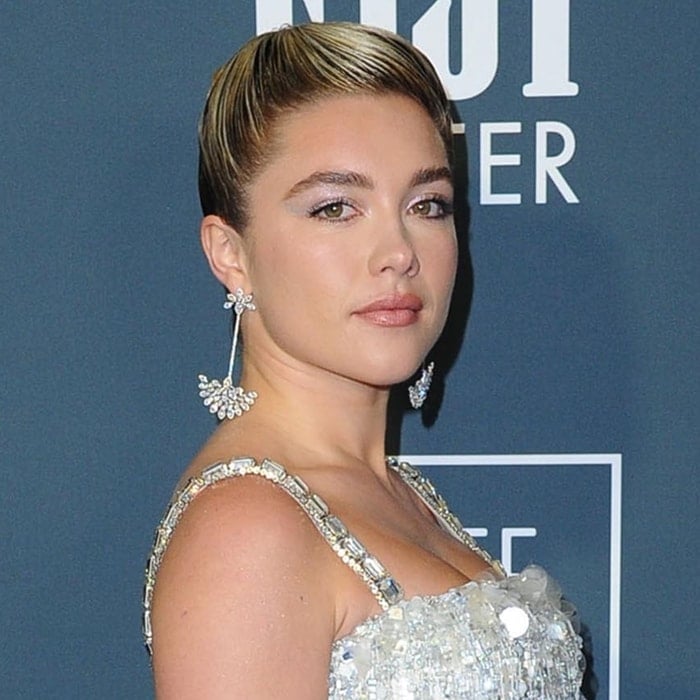 Florence Pugh wears Maria Tash earrings