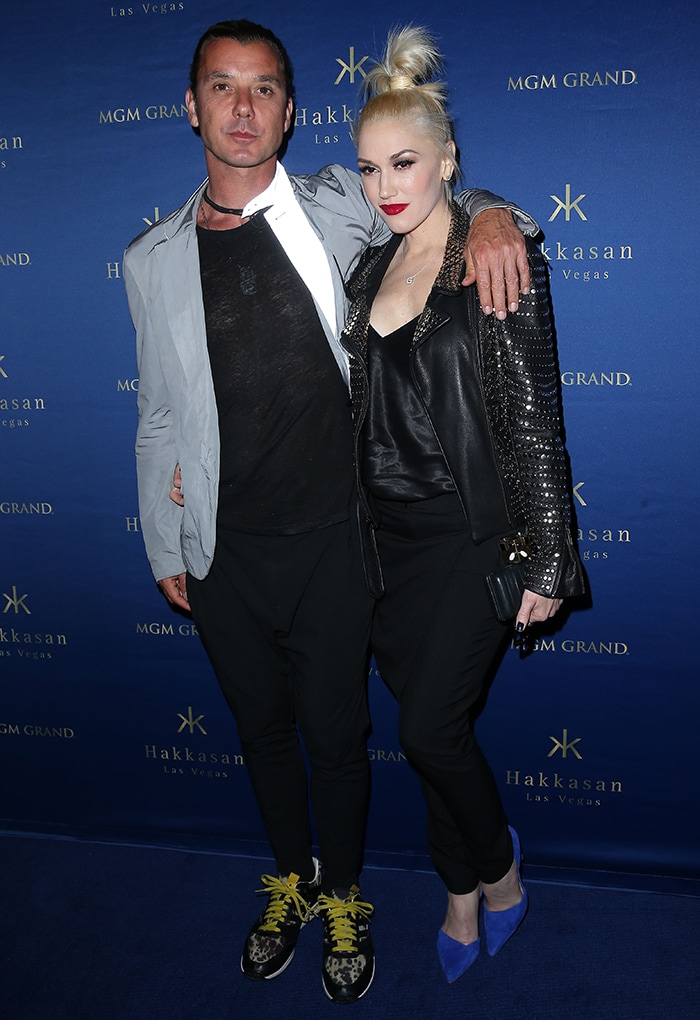 Gavin Rossdale and ex-wife Gwen Stefani at the Hakkasan Las Vegas First Anniversary on April 26, 2014