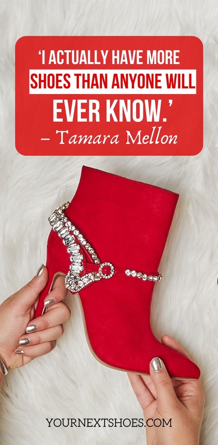 Funny Quote About Shoes (funny, quote, shoes) ‘I actually have more shoes than anyone will ever know.’ – Tamara Mellon