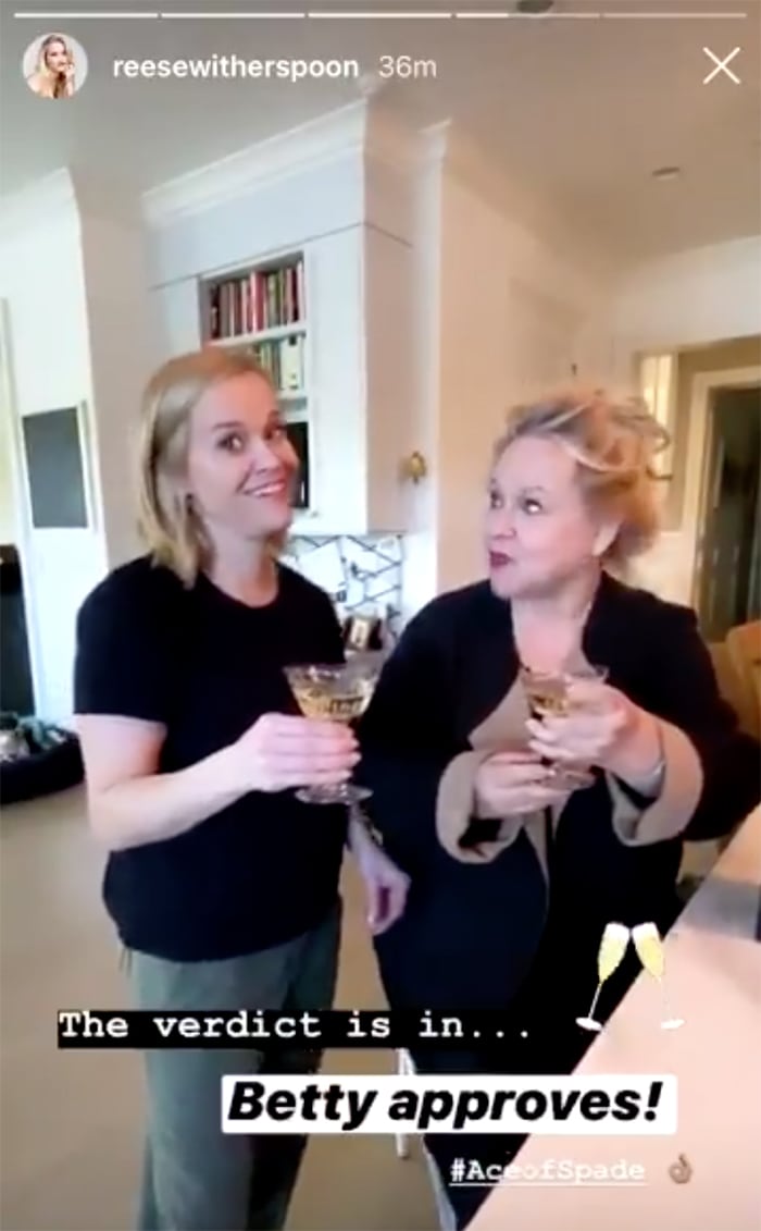 Reese Witherspoon and mom Betty try Bey and Jay-Z's Ace of Spades champagne