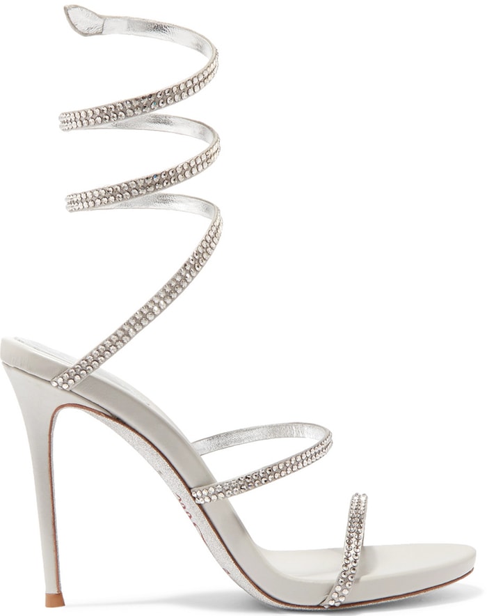 Rene Caovilla ‘Cleo’ Crystal-Embellished Sandals