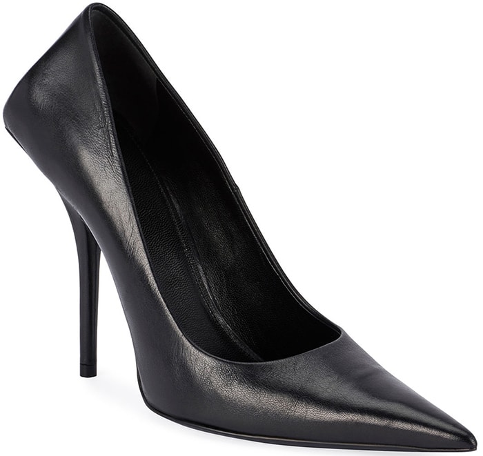 Balenciaga Knife Black Leather Pumps