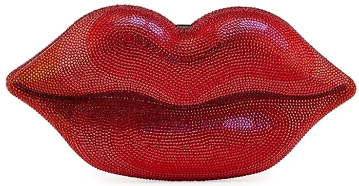 Judith Leiber Couture Hot Lips Crystal Clutch Bag