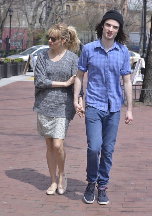 Sienna Miller and her boyfriend Tom Sturridge on a date