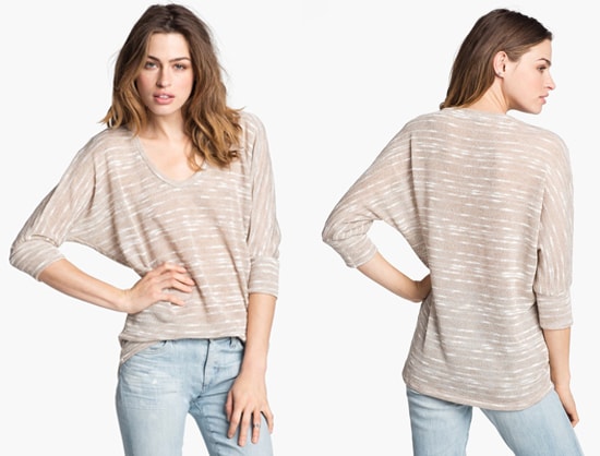 Splendid Norwegian Slub Stripe Dolman Sweater