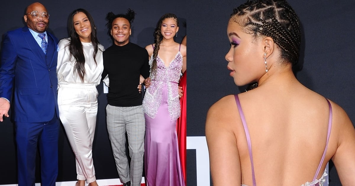 Storm Reid Joined by Her Parents, Sisters & Brother at The Invisible Man