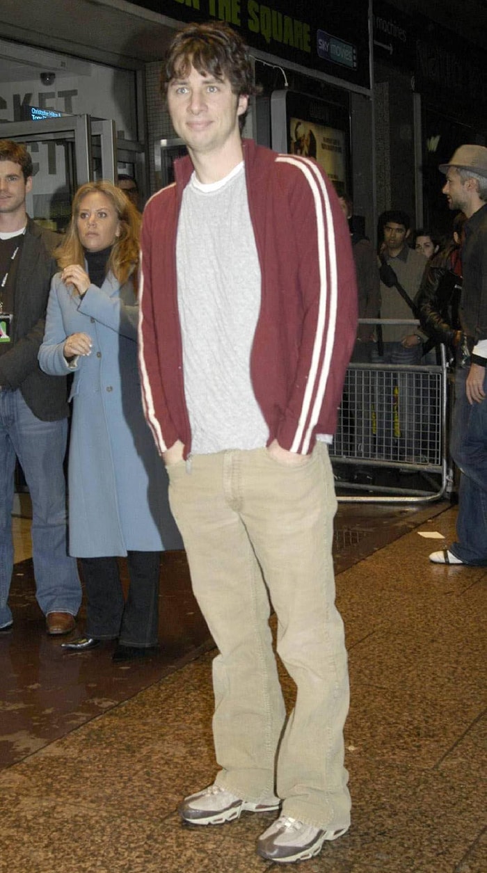 Zach Braff at the London premiere of his directorial debut Garden States on October 23, 2004