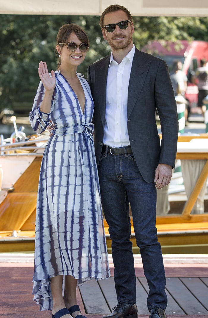 Alicia Vikander and Michael Fassbender at the photocall for The Light Between Oceans during the 73rd Venice Film Festival