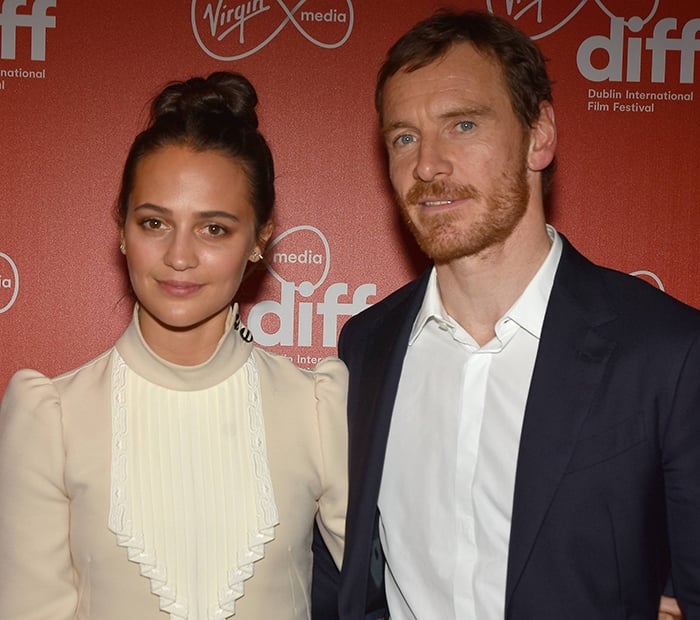 Alicia Vikander and Michael Fassbender steps out on the red carpet for the first time in three years