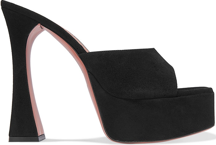 Amina Muaddi's Dalida sandals are set on the designer's now signature fluted heels