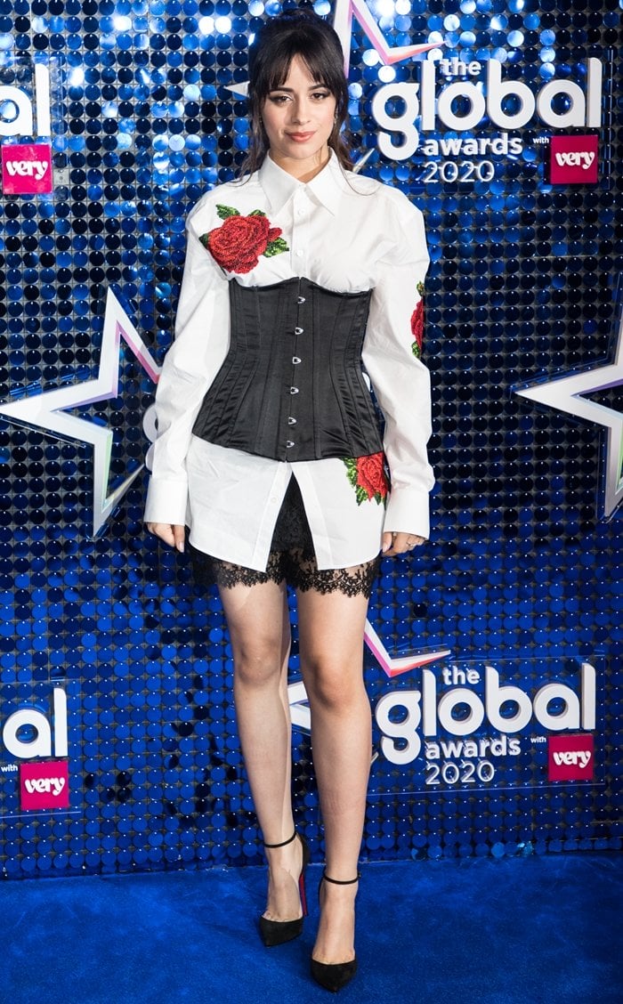 Camila Cabello flaunts her sexy legs at The Global Awards 2020
