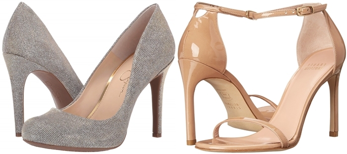 Cocktail heels from Jessica Simpson and Stuart Weitzman