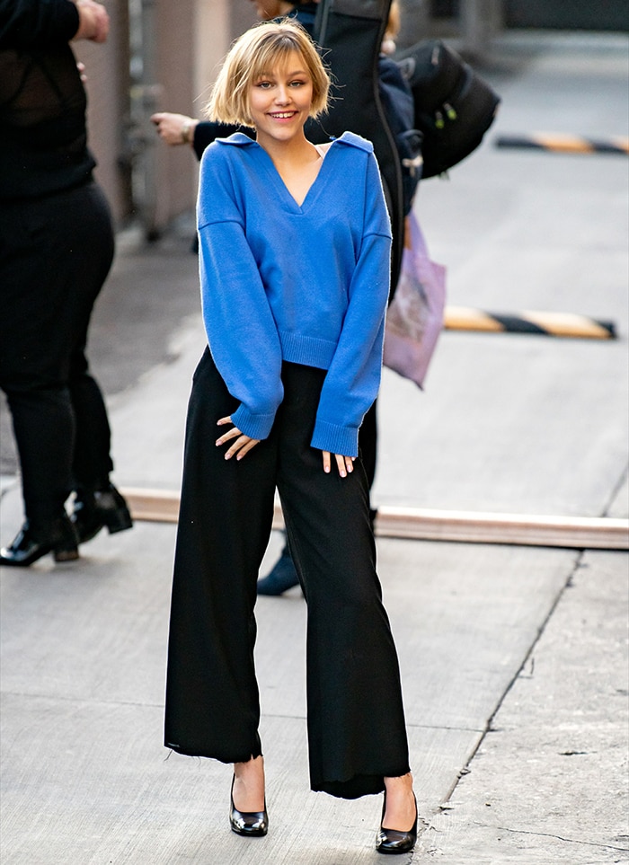 Grace VanderWaal visits Jimmy Kimmel Live! to promote her movie, Stargirl, on March 11, 2020