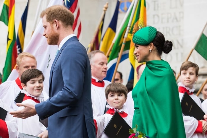 Meghan Markle rocked a William Chambers tulle hat and white gold Birks Snowflake Snowstorm earrings