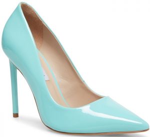 Pointy Steve Madden Pumps in Blue Crocodile, Pink Patent and Studded Denim