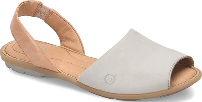 Keep your look simple but chic in this minimalist leather sandal that works with almost anything in your warm-weather wardrobe