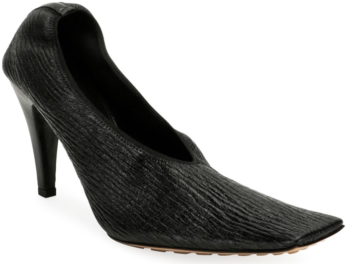 bottega veneta square toe pumps