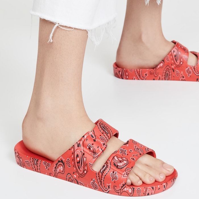 Paisley Bandana Print Warm-Weather Slip-Ons