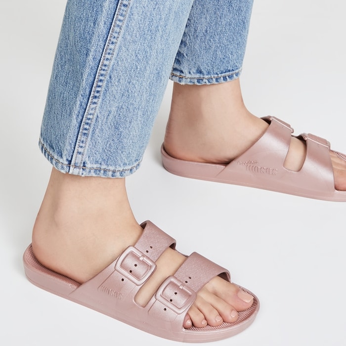 Venus Metallic Summer Slip-Ons