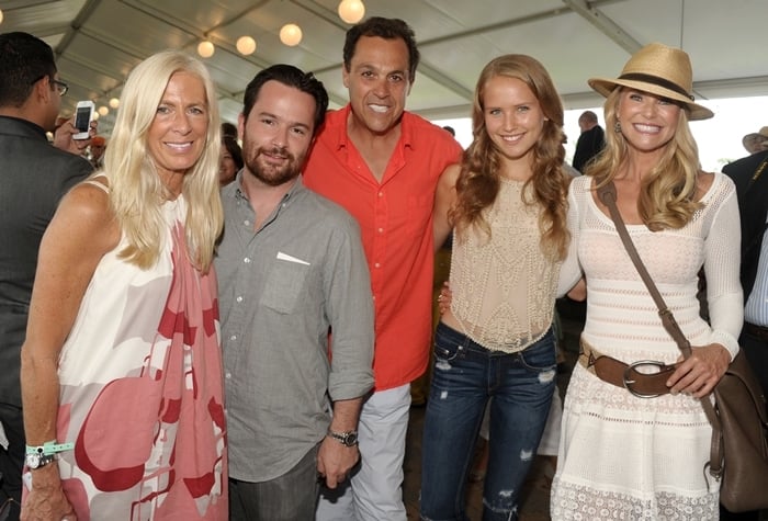 Libby Edelman, Jesse Edelman, Sam Edelman, Christy Brinkley, and Sailor Cook