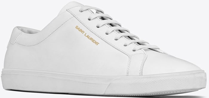 Saint Laurent ‘Andy’ Sneakers in White Leather