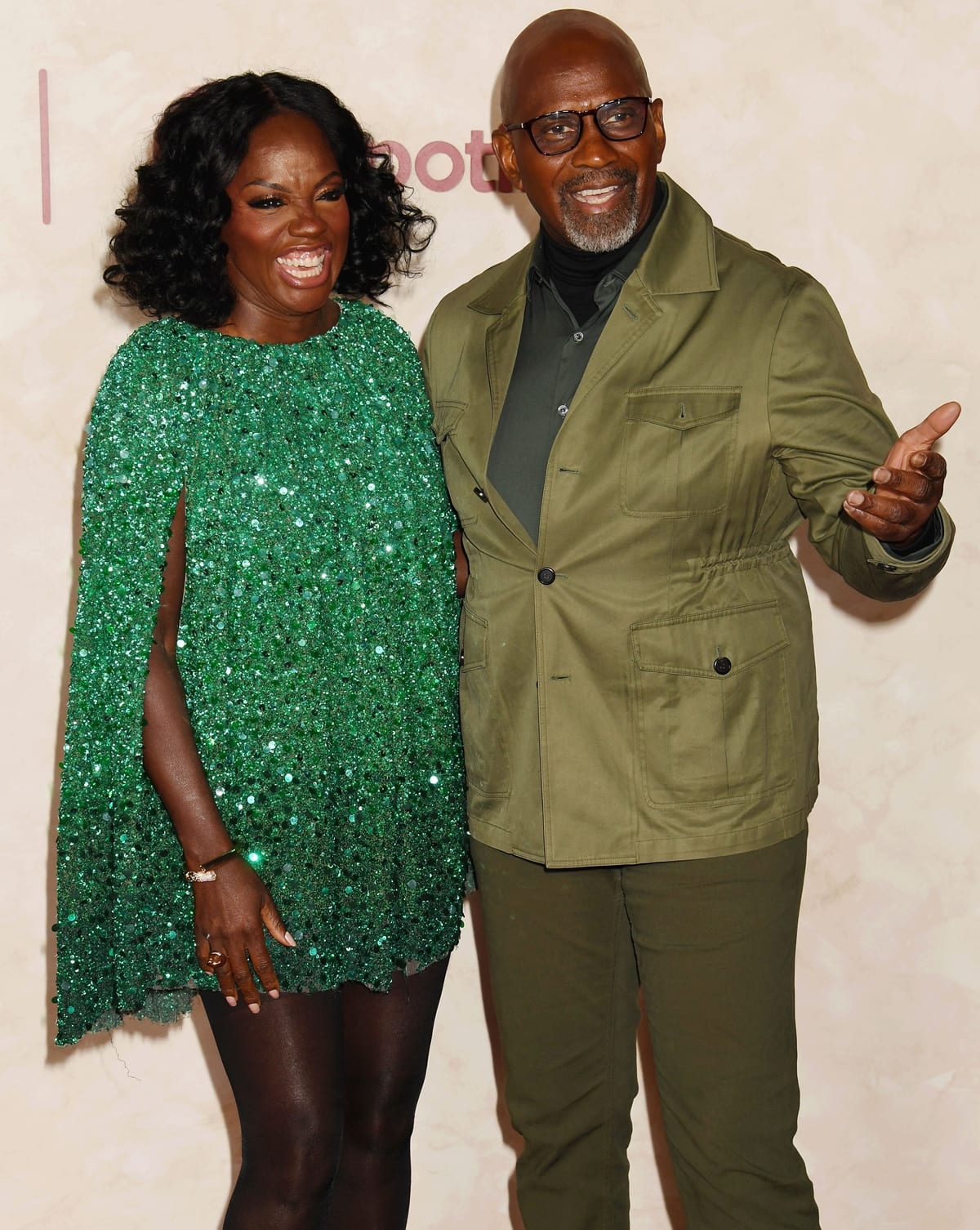 Viola Davis and Julius Tennon attend "The Hunger Games: The Ballad Of Songbirds & Snakes" Los Angeles Premiere at TCL Chinese Theatre on November 13, 2023 in Hollywood, California