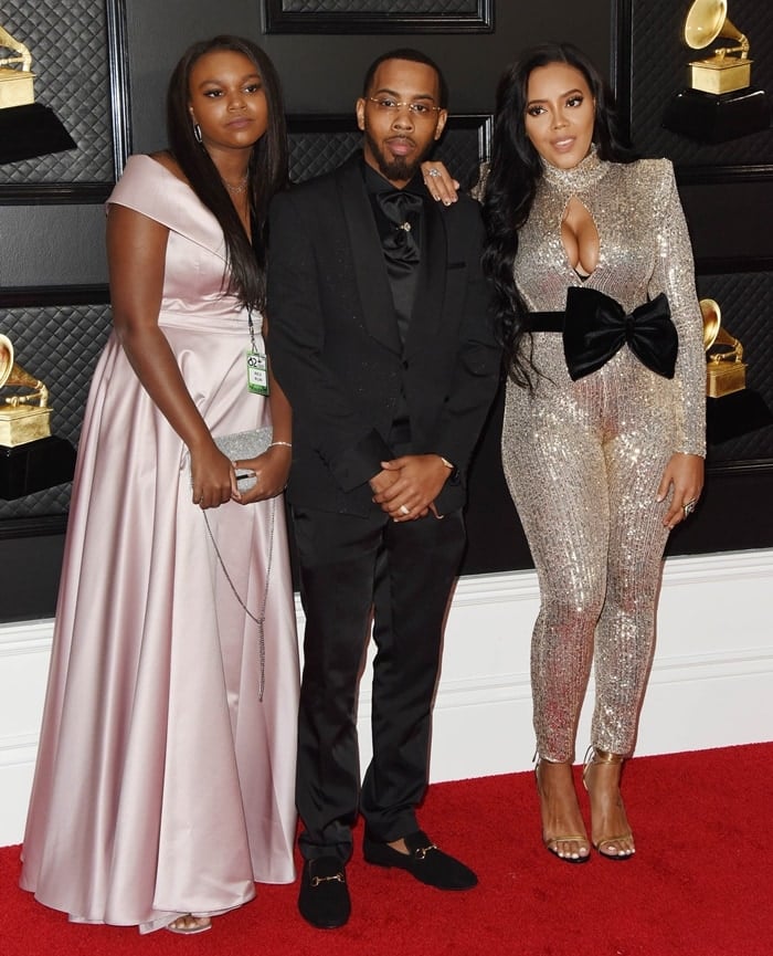 Angela Simmons, her adopted sister Miley Simmons, and her brother Joseph 