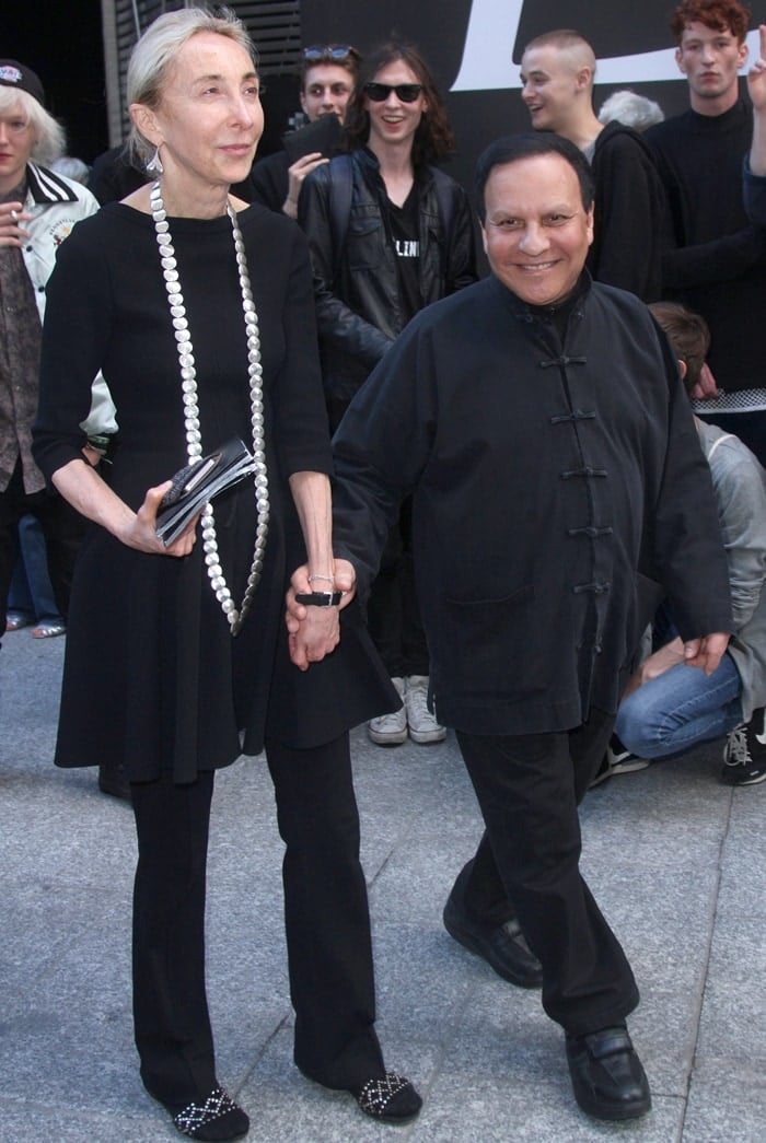 Tunisian-born couturier and shoe designer Azzedine Alaïa and his close friend Carla Sozzani