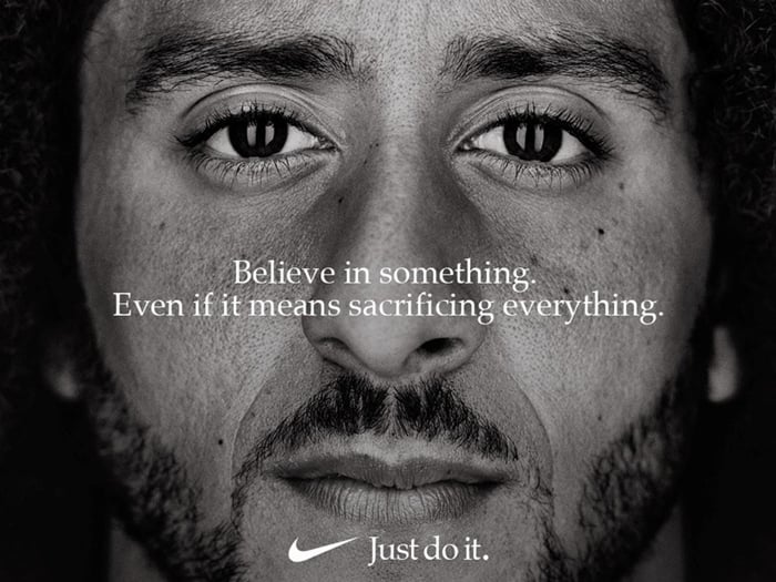 Many Americans called for a boycott of Nike after the company included controversial NFL player Colin Kaepernick in its 30th-anniversary campaign