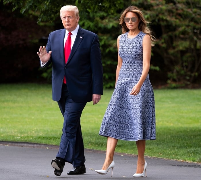 Donald Trump and his wife Melania Trump traveled from the White House to Florida on May 27, 2020, to watch the SpaceX launch of two U.S. astronauts