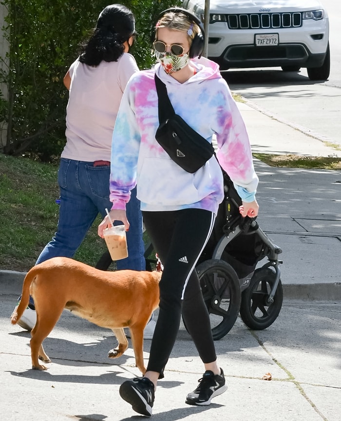 Emma Roberts has been ordered by Los Angeles Mayor Eric Garcetti to cover her face when outside