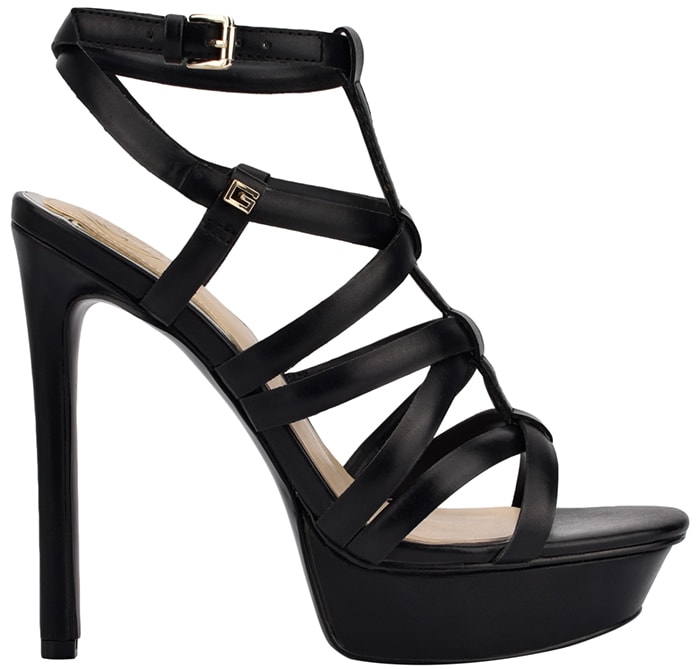 Guess ‘Eleri’ Strappy Platform Stilettos