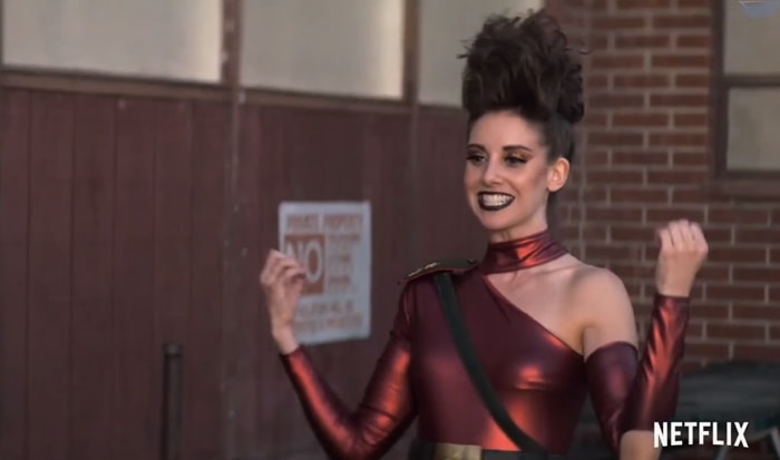 Ruth "Zoya the Destroya" Wilder, one of the main characters of GLOW, portrayed by Alison Brie