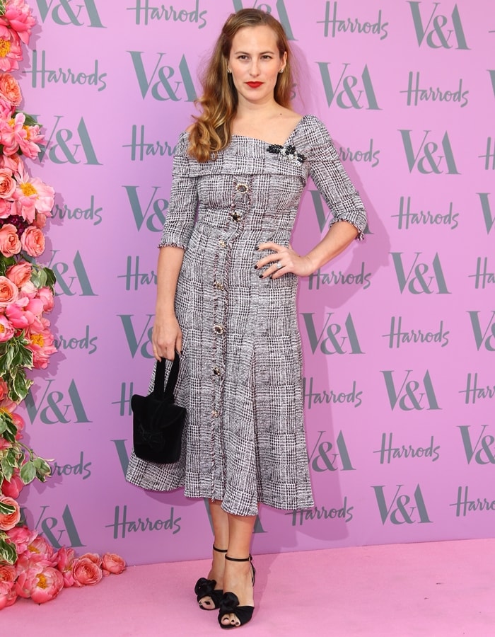 Footwear designer Charlotte Olympia Dellal attends the V&A Summer Party