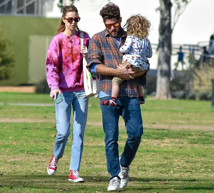 Whitney Port and Tim Rosenman with their son Sonny Sanford Rosenman in Los Angeles