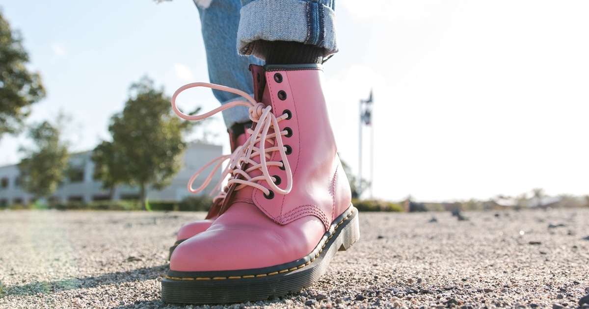 doc martin pink boots