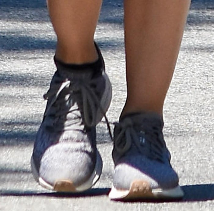 Lucy Hale wears her favorite Nike shoes for the afternoon hike