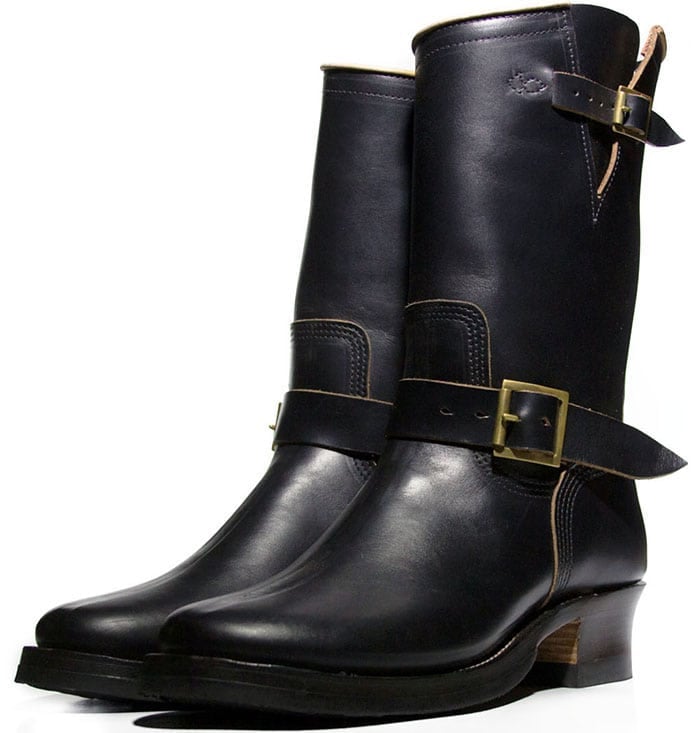 Role Club Black CXL Horsehide Engineer Boots Limited Edition