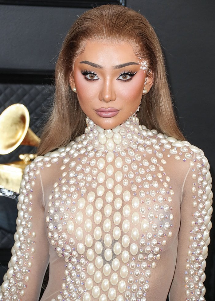 Nikita Dragun at the 62nd Annual Grammy Awards on January 26, 2020