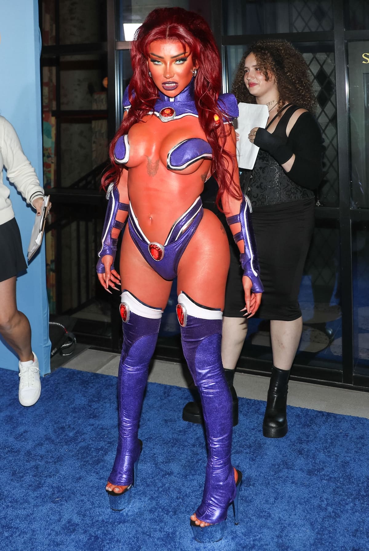 Nikita Dragun in a "Teen Titans" costume at Heidi Klum's 2022 Hallowe'en Party