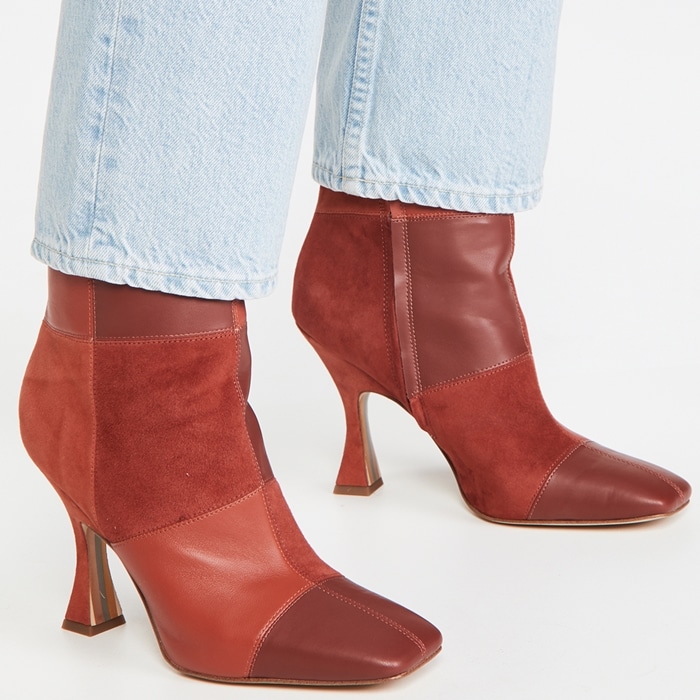 Perfectly faded TRAVE jeans worn with retro-inspired Sam Edelman boots