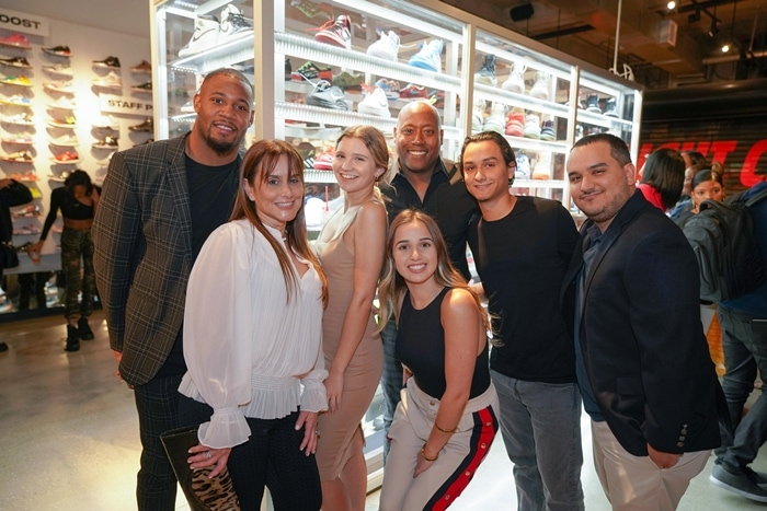 Vonn Bell, Cristy Lincoln, Paulina Fonseca, Jeremy Lincoln, Brittany Spears, Christopher, John Billoch attend the Flight Club Reception