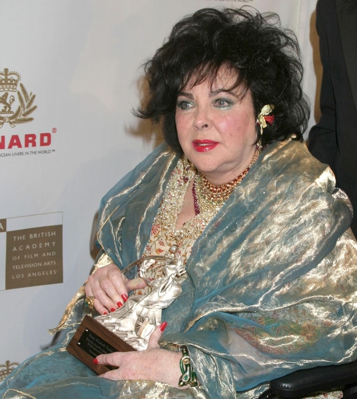 Dame Elizabeth Taylor during the 2005 BAFTA/LA Cunard Britannia Awards