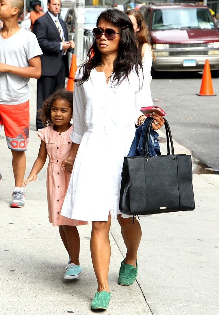 Elaine Chappelle arrives with her daughter Sonal Chappelle