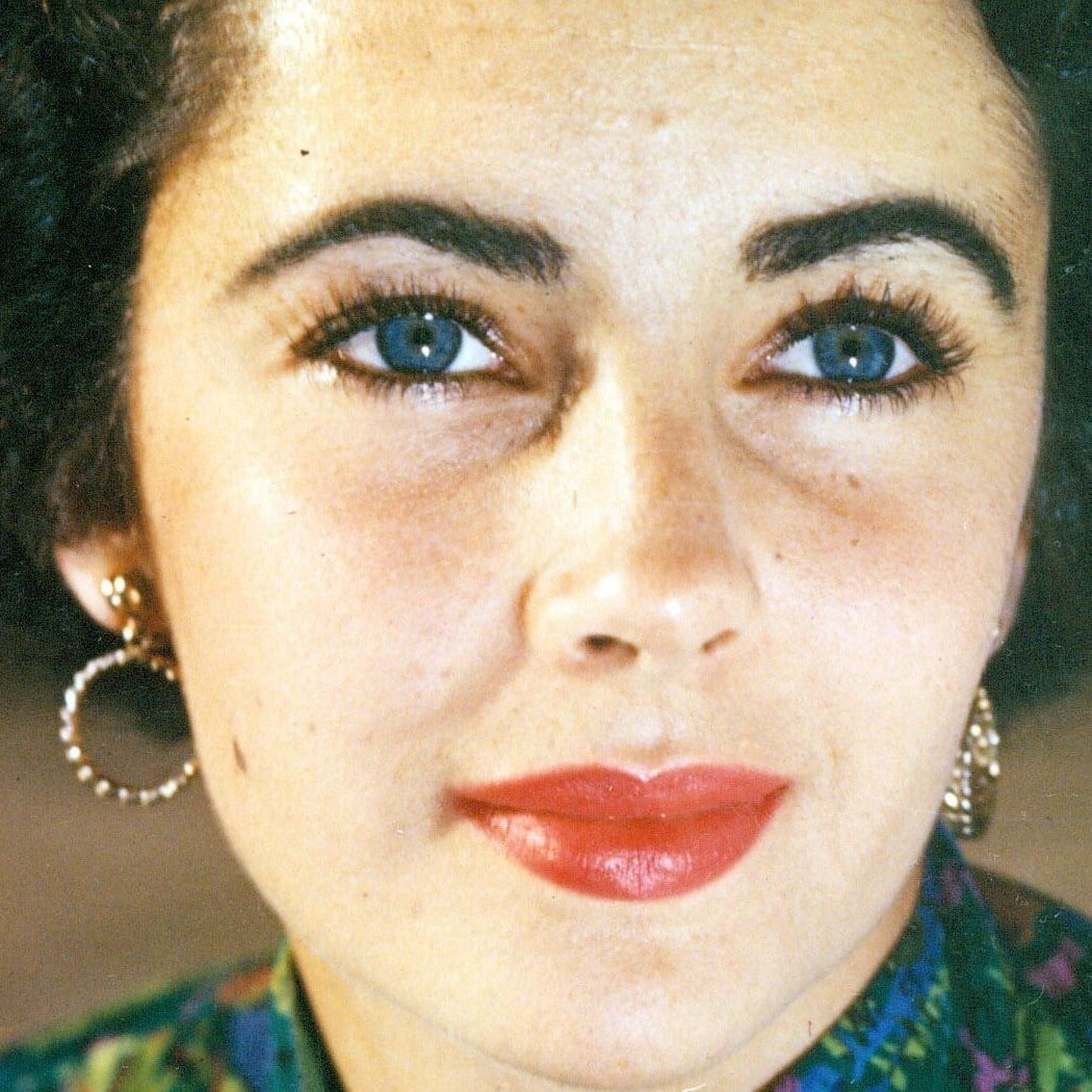 Elizabeth Taylor's beautiful eyes in particular drew attention